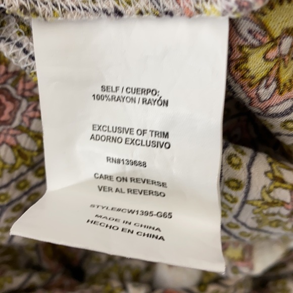 C+J Collection Strappy Embroidered Top - Picture 10 of 11